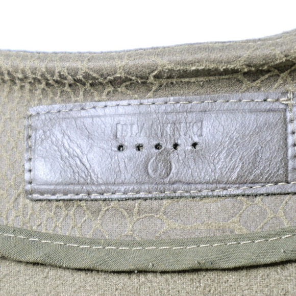 Blank NYC Size L Draped Moto Lightweight Jacket Snake Print Brown - Picture 9 of 10